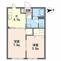 ディアスKC 2Kの間取図画像
