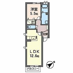 フォルテ23 1LDKの間取図画像