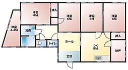 メゾンタナカB 5SDKの間取図画像