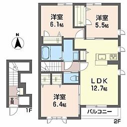 シャーメゾン川口 3LDKの間取図画像