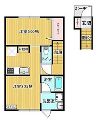 エターナル I 1LDKの間取図画像