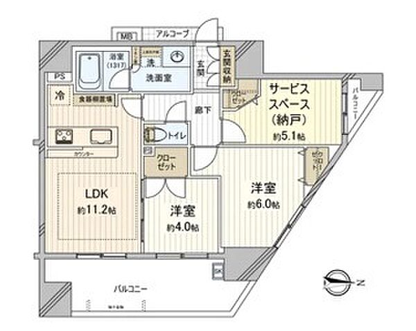 間取りを拡大表示