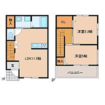 カーム広場 A ｜ 千葉県鴨川市広場渚ノ谷（賃貸一戸建2LDK・--・54.65㎡） その2