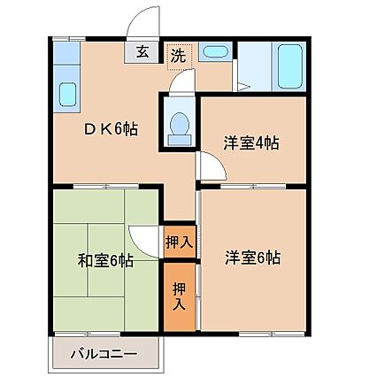 ファミール木下_間取り_0