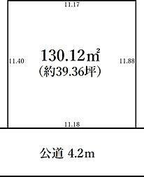 入間市東町5丁目 南道路 整形地