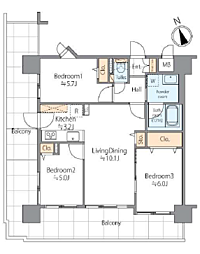 間取図画像 3LDK