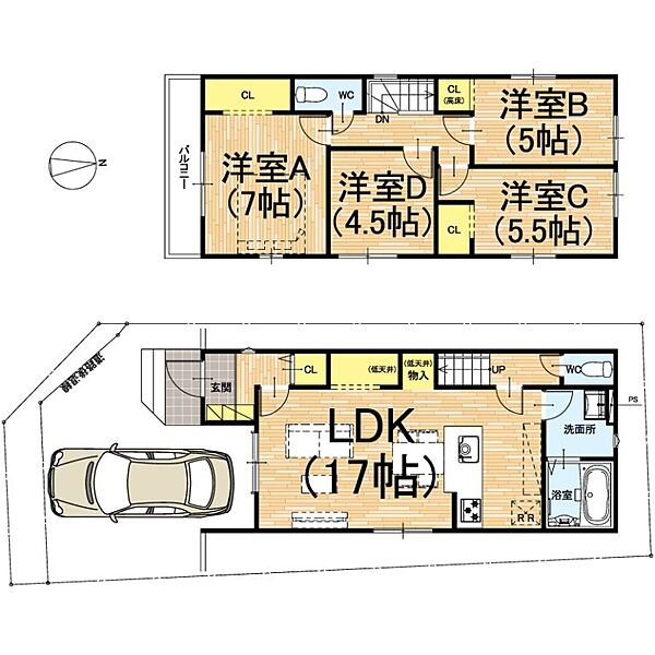 間取りを拡大表示