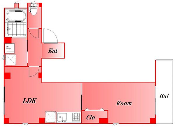 東京都大田区蒲田本町２丁目(賃貸マンション1LDK・2階・34.83㎡)の写真 その2