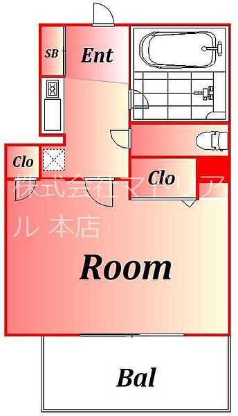 東京都大田区羽田旭町(賃貸マンション1K・5階・19.00㎡)の写真 その2