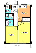 ベルゴールド  ｜ 埼玉県入間郡毛呂山町大字前久保（賃貸アパート2K・2階・42.40㎡） その2