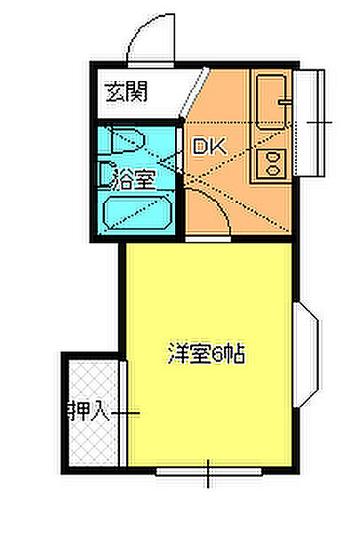 アリス武州長瀬 ｜埼玉県入間郡毛呂山町中央3丁目(賃貸アパート1K・1階・20.28㎡)の写真 その2