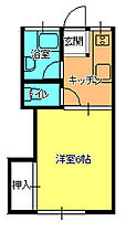 コーポ城西  ｜ 埼玉県入間郡毛呂山町大字下川原（賃貸アパート1K・2階・20.28㎡） その2