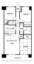 ベルヴィラ牛久 3LDKの間取図画像