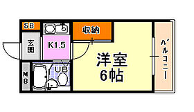 サニーヒル 301 ｜ 兵庫県神戸市東灘区本山南町２丁目（賃貸マンション1K・3階・18.00㎡） その2