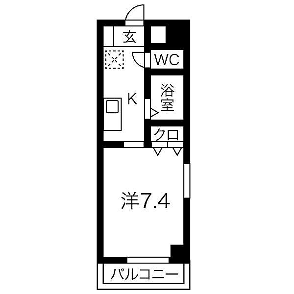 愛知県名古屋市西区大金町３丁目(賃貸マンション1K・3階・24.90㎡)の写真 その2