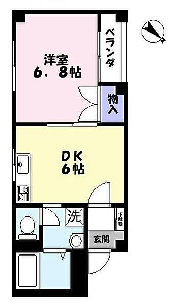 インパレスB 1-C｜鳥取県米子市冨士見町(賃貸マンション1DK・1階・32.18㎡)の写真 その2
