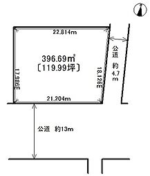 安八町東結　売土地の土地画像