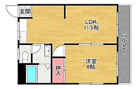 岡田マンション  ｜ 大阪府枚方市磯島元町（賃貸マンション1LDK・1階・40.00㎡） その2