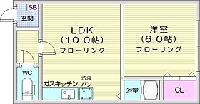 第11松井ビル  ｜ 北海道札幌市北区北二十二条西5丁目2-32（賃貸マンション1LDK・4階・32.40㎡） その2