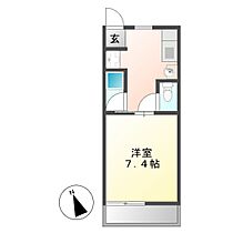 セジュール長井 101 ｜ 三重県津市一身田平野（賃貸アパート1K・1階・24.10㎡） その2