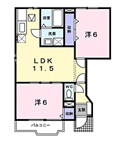 Etoile  ( エトワール )  ｜ 大阪府羽曳野市壺井（賃貸アパート2LDK・1階・51.80㎡） その2