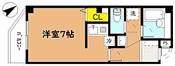 ポートラセーヌ ワンルームの間取図画像