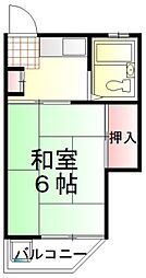 ユース 2階1Kの間取り