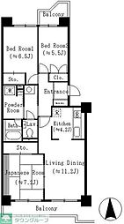 リベラル蓮根 3LDKの間取図画像
