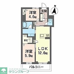 ウェルビー 2LDKの間取図画像