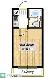 東和マンション 1Kの間取図画像