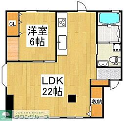 エミネンス富士見 1LDKの間取図画像