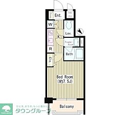 アイコート赤塚 1Kの間取図画像