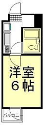 グランピア朝霞 1Kの間取図画像