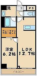 グランリヴェール志木 1LDKの間取図画像