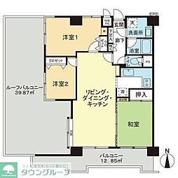 ライオンズマンション本川越第2 3LDKの間取図画像
