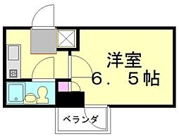 グランピア朝霞 1Kの間取図画像