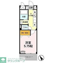 アーバングレース 1Kの間取図画像