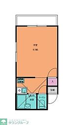 サンシャイン大原 1Kの間取図画像