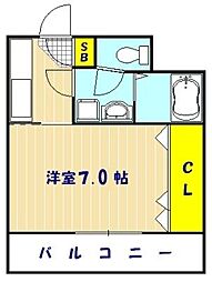 フェリーチェ 1Kの間取図画像
