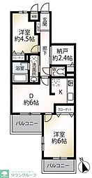 ベルポート志木 2SDKの間取図画像