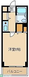 サンウイロー朝霞 1Kの間取図画像