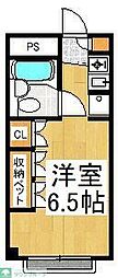 ルミエール ワンルームの間取図画像