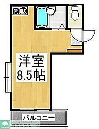 コーポ佐藤 ワンルームの間取図画像