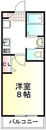 キャメル川越久保町 1Kの間取図画像