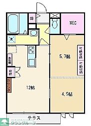 BELLTREE2 2LDKの間取図画像