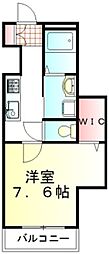ウエルスクエア 1Kの間取図画像