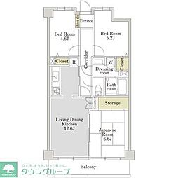 アーバンパーク常盤台公園Ｄ 5階3LDKの間取り