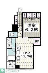 プラウド横濱関内 8階1LDKの間取り