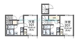 レオネクスト本牧満坂2 1Kの間取図画像