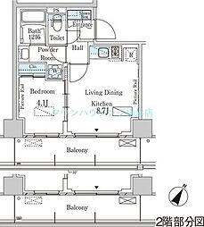 間取図画像 1LDK
